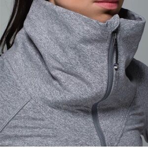 Lululemon Be Present Full Zip Cowl Neck Thumbhole Jacket